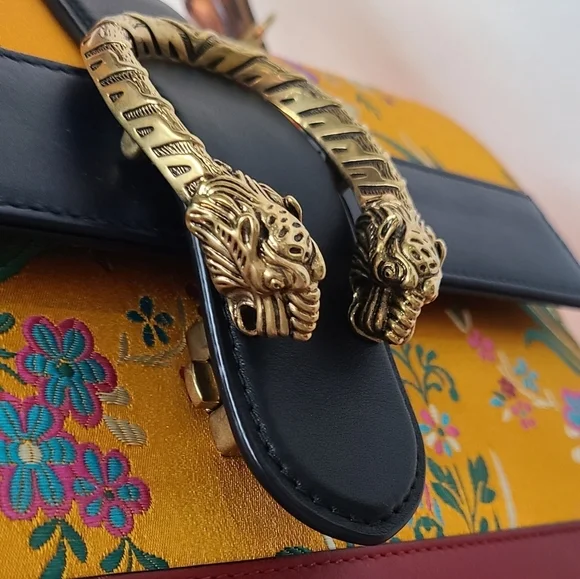 GUCCI Dionyso Bamboo Leather Handbag - Picture 16 of 17